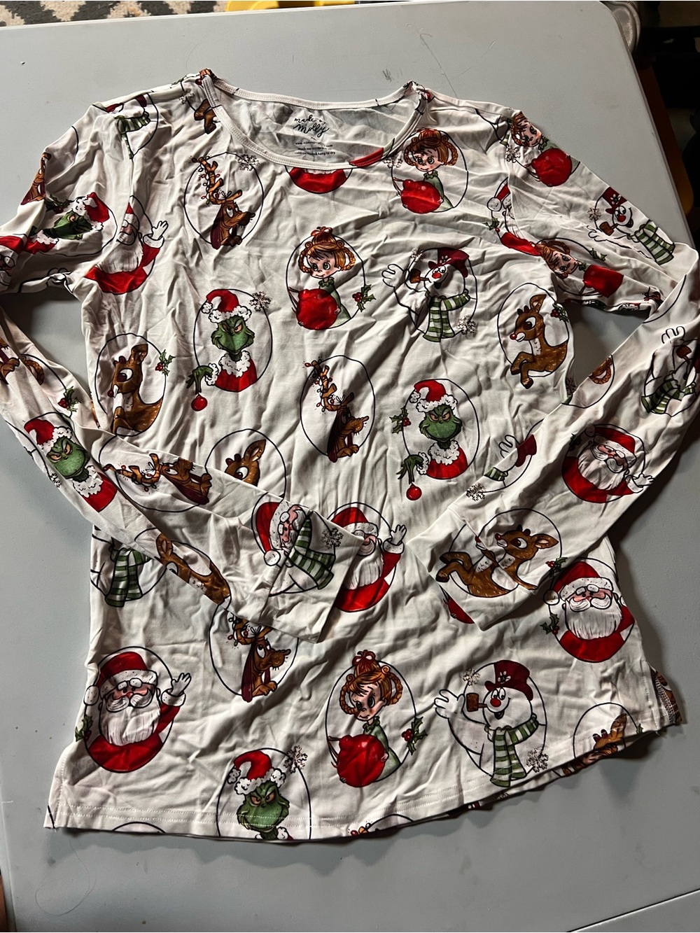 Holiday Top with Festive Characters